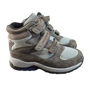L.L. Bean Womens Boots Size 7.5 M‎ Gray Suede Ankle Strap Hiking Outdoor